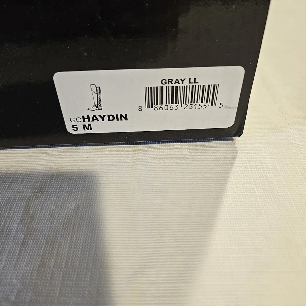 Gbg by Guess Hayden Gray quilted riding tall boots sz 5 NEW